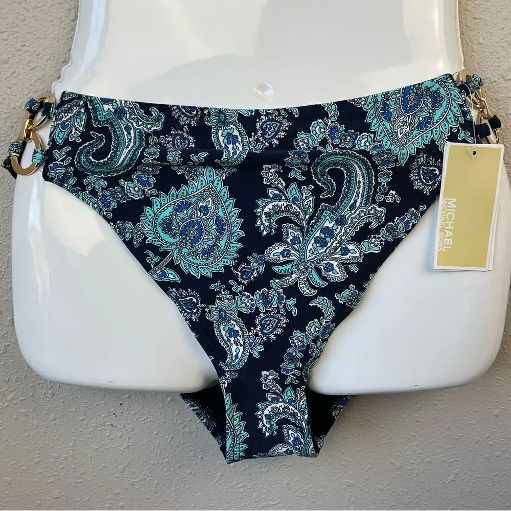 NWT MICHAEL Michael Kors Bikini Bottoms Size L